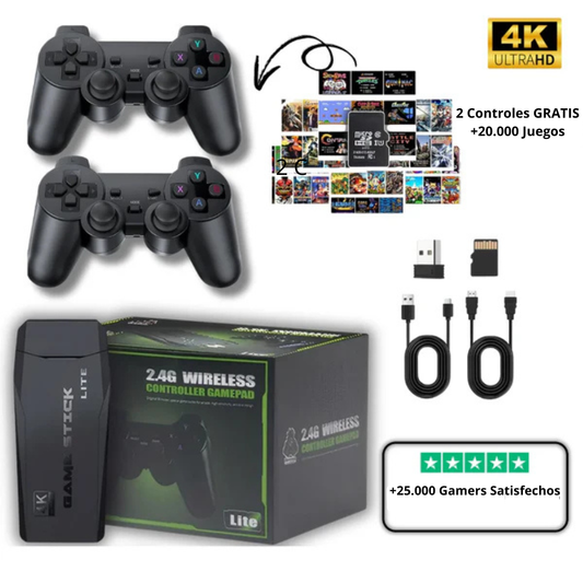 RETRO STICK - CONSOLA RETRO + 2 CONTROLES GRATIS