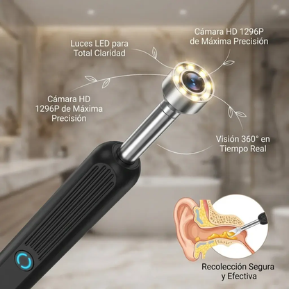 EarVision Pro™ | Limpiador de Oídos con Cámara HD y Control desde tu Celular