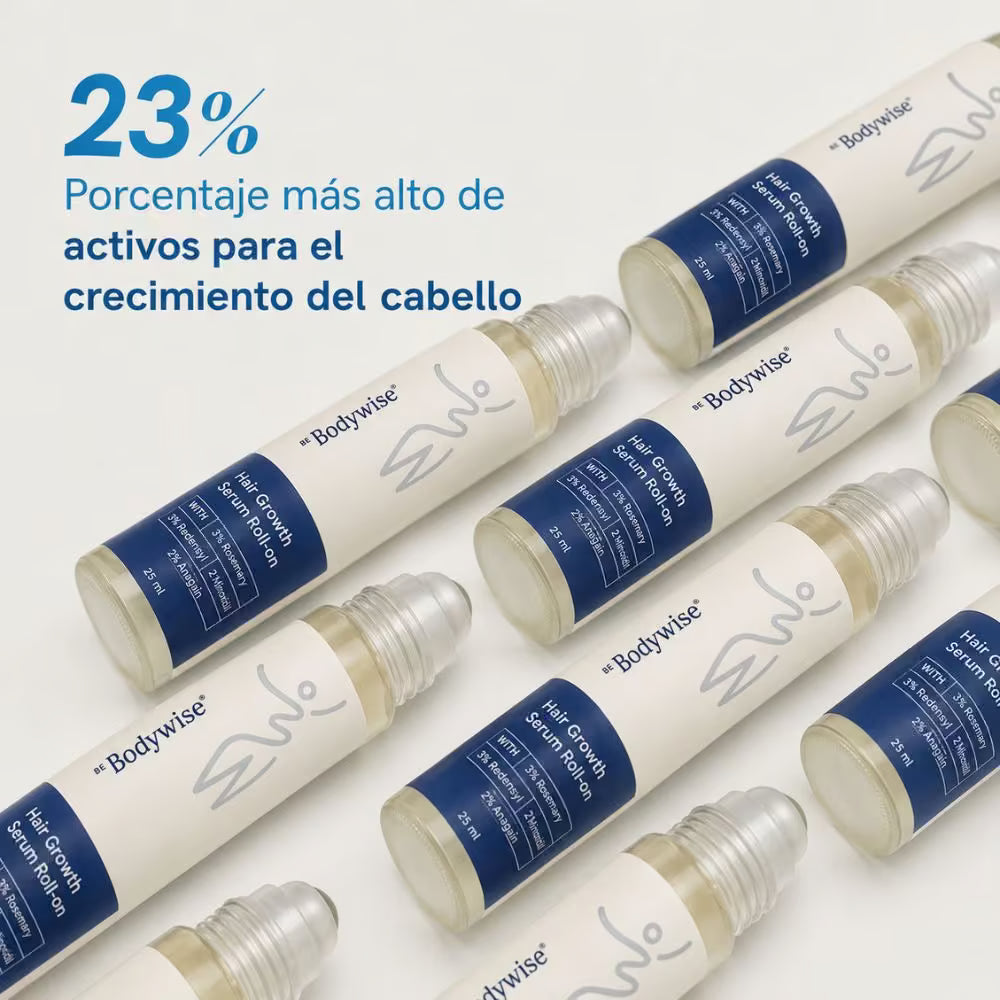 BodyWise™ | Sérum Roll-On Anti-Caída + Crecimiento Capilar